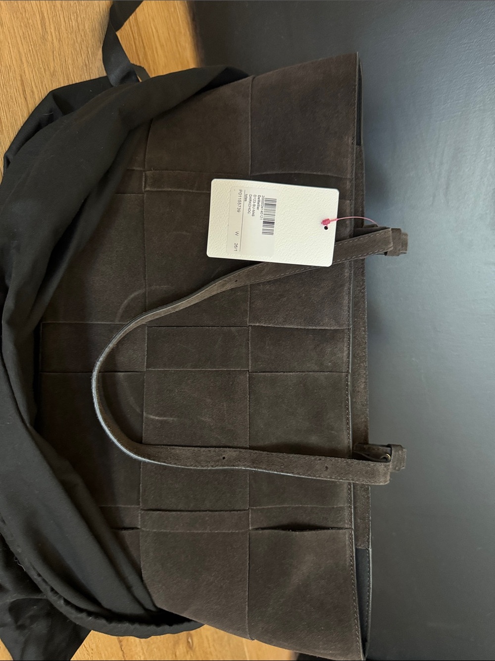DeMellier Dark Brown Suede Tote